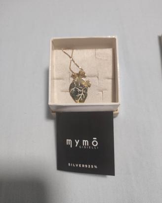 collana d'argento placata oro