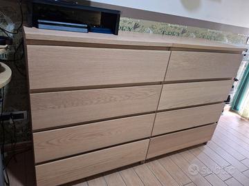 Due cassettiere malm Ikea.