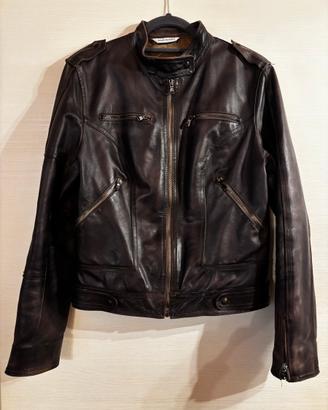 Giacca Bikers in vera pelle Rifle Jeans - XL