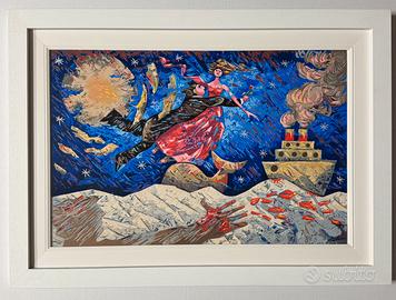 Quadro Serigrafia G. Talani notte degli immamorati