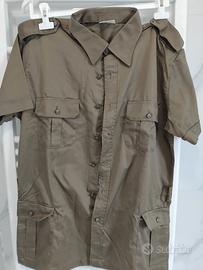 camicia esercito estiva vintage taglia 54