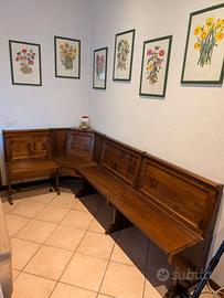 Cassapanca e tavolo fratina