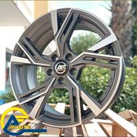 4 cerchi in lega 18 audi a4 a6 q3 q5 t-roc tiguan