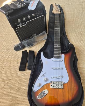 Chitarra Elettrica Sunburst per mancini NUOVA