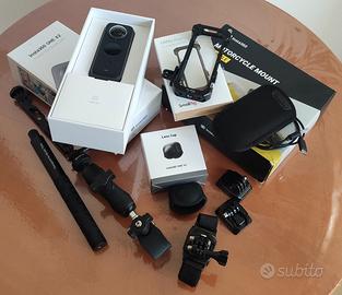 KIT completo vlogger: INSTA 360 X2 + due SJCAM M20