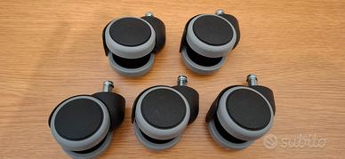 Ruote 5 cm per sedie - nuove 