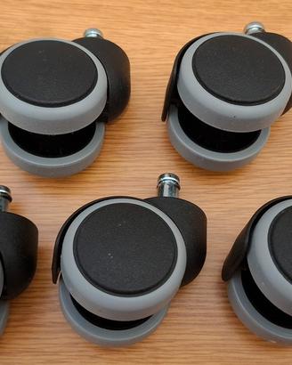 Ruote 5 cm per sedie - nuove 