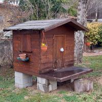 Casetta in legno da giardino.