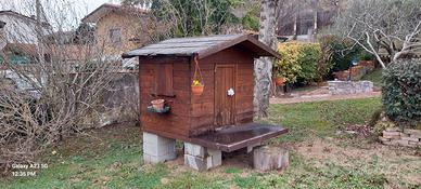 Casetta in legno da giardino.