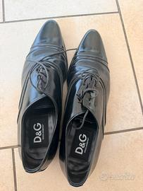 Dolce & Gabbana D&G scarpa elegante cerimonia nera