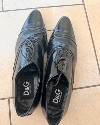 Dolce & Gabbana D&G scarpa elegante cerimonia nera