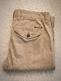 Pantaloni Chinos Burberry beige donna