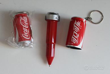 PORTACHIAVI PENNA LATTINA COCA COLA VINTAGE GADGET