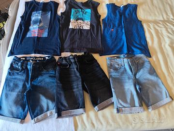 jeans e canottiere per bambino 