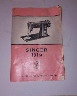 Singer 191M Libretto Istruzioni