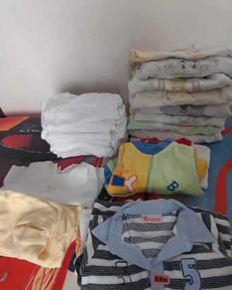 body e tutine cm50-56 0-1 mese bambino e bambina