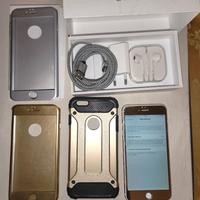 Iphone 6 Plus 64 GB bianco e oro con 3 cover