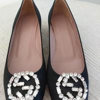 Ballerina scarpa Gucci con cristalli