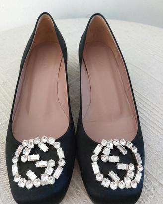 Ballerina scarpa Gucci con cristalli