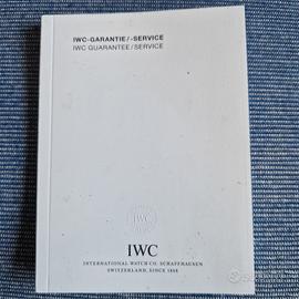 libretto IWC Garantie/Service x orologio 