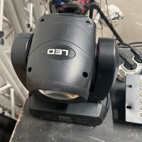 Teste mobili led 120w + centralina + cavi