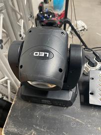 Teste mobili led 120w + centralina + cavi