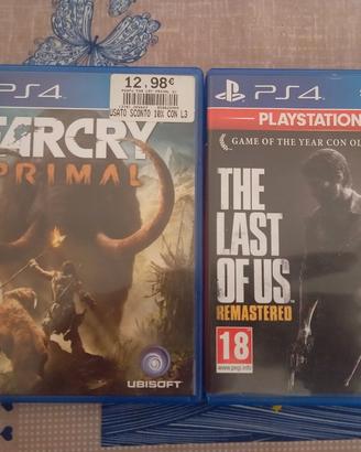 Tlou remastered+ Far cry primal ps4