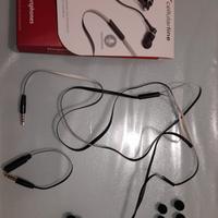 Auricolari stereo con microfono per iPhone etc