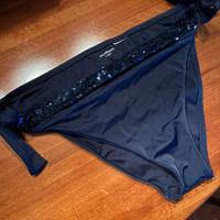 Slip costume Calzedonia blu con pailettes