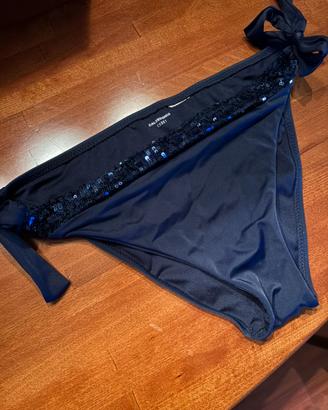 Slip costume Calzedonia blu con pailettes