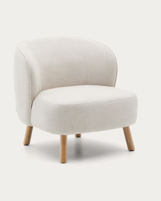 Poltrona Ulit KAVE HOME in ciniglia beige