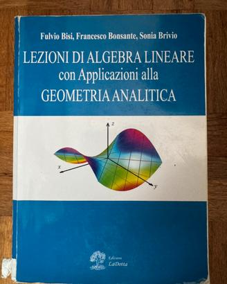 Libro Algebra lineare e geometria analitica