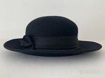 Damo Hand Made Praha-Cappello Nero Elegante Tg 57