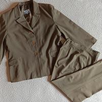 Tailleur donna verde cachi giacca e pantalone (54)