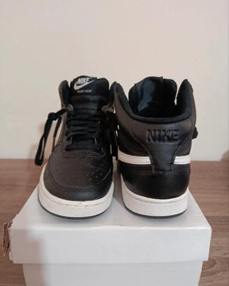 Nike Court Vision Mid Black/White – High Top  Nere