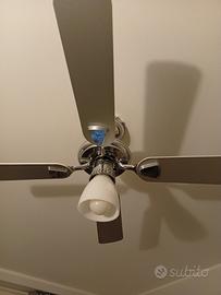 ventilatore da soffitto con lampada