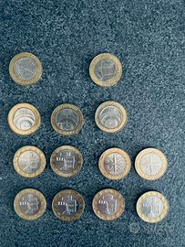 13 monete 1000 LIRE anni 1997/1998/1999/2000