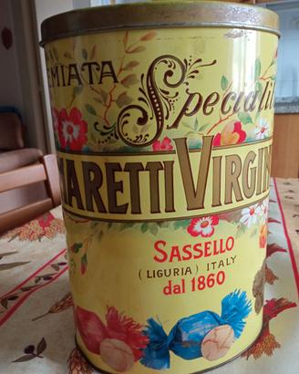SCATOLA DI LATTA VINTAGE CON BOTTONI