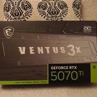 Scheda MSI GeForce RTX 5070 Ti Ventus 3x OC 16GB
