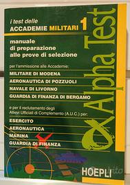 Alpha Test accademie militari 1 manuale