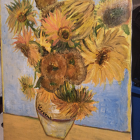 Quadro tela girasoli 50x70