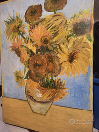 Quadro tela girasoli 50x70