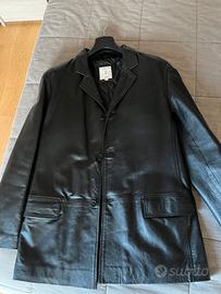 Giacca in pelle slim uomo
