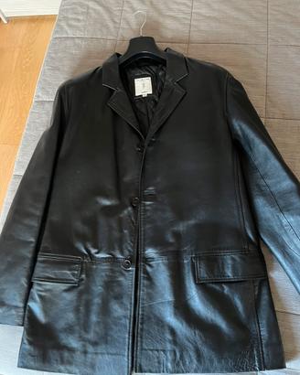 Giacca in pelle slim uomo