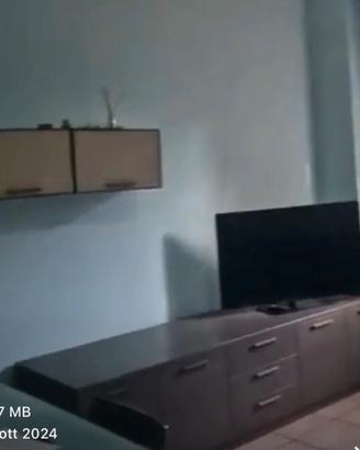 Soggiorno noce grigio + pensile
