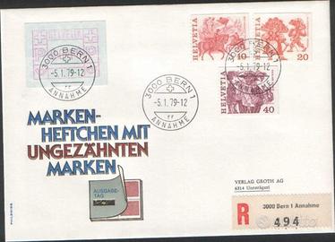 Tre buste primo giorno francobolli Svizzera