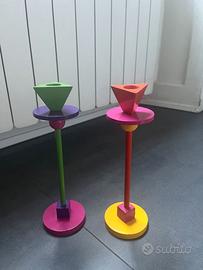 Coppia di portacandele vintage IKEA KONFETTI