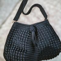 borsa in cordino interamente realizzata a mano 