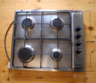 PIANO COTTURA 4 FUOCHI A Gas Incasso