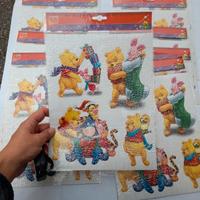 10 set di vetrofanie per Natale, Winnie the Pooh
